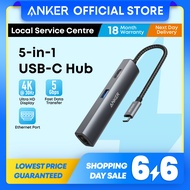 [Upgraded] Anker PowerExpand+ 5-in-1 USB C Hub 4K HDMI Ethernet 3 USB 3.0 Data Ports USB Hub A8338