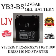 YB3L Y125Z Y125ZR RXZ Y110 GEL BATTERY LJY