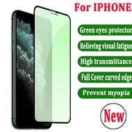iPhone 11/iPhone 11 Pro/iPhone 11 Pro Max Green Light Anti Blue Full Cover Tempered Glass