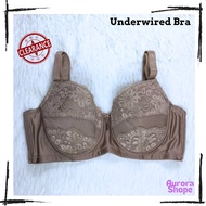 Marinella Underwired Bra Full Cup | Berdawai | 42E-44E | Mocha !!Clear Stock!!