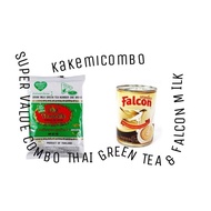 Cheap Combo THAILAND Green Tea Powder And Milk FALCON THAI