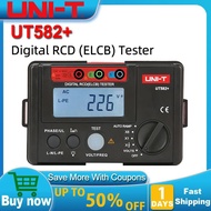 UNI-T UT582+ Digital RCD (ELCB) Tester AUTO RAMP Leakage Circuit Breaker Meter with Mis-Operation Bu