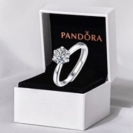 Pandora Ring With Box Promise Ring S925 Silver Wedding Engagement Rings Fashion Adjustable Pandora P