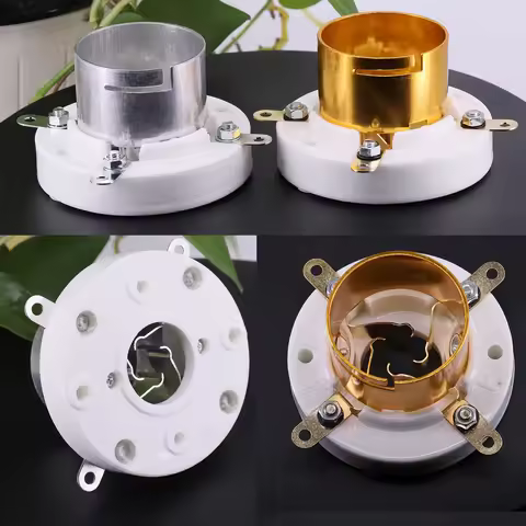 1PC Large 4Pin Tube Socket GZC4-1B GZC4-3B Gold Plated for 2A3 300B 811 845 805 211 810 Fu-5 Buckle 