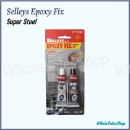 Selleys Epoxy Fix Super Steel A+B Repair Copper Steel Aluminum Brass Pewter Metal Tank Radiator 2 to