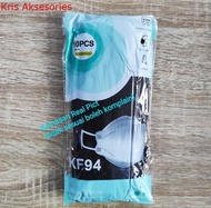 Masker KF94 4play 3D isi 10 pcs masker Korea putih hitam bagus kuat ok
