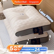Natural Latex Feel Neck Therapy Pillow 3D Ergonomic Design Memory Foam Pillow Fits Cervical Neck Cloud Pillow