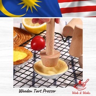 Wooden Tart Skin Presser / Penekanan Kulit Tart Kayu (4.5cm & 5cm)