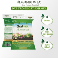 Đất trồng cây SOILMIX cho hoa hồng cây cảnh sen đá rau sạch hữu cơ bổ sung phân bón vi sinh trichode