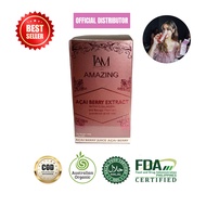 IAM Worldwide Amazing Acai Berry Extract with COLLAGEN and Bacopa Monnieri - Drink Mix 1box (7 Sache