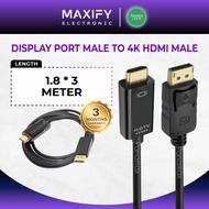 Panamax 1.8/3 METER Display Port Male to 4K HDMI Male Cable For Laptop, Monitor, PC = E2161