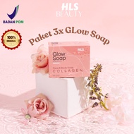 3x Glow Soap Collagen Package (Whitening Soap, Collagen Soap, Scar Soap, Back Acne) Heloise Beauty