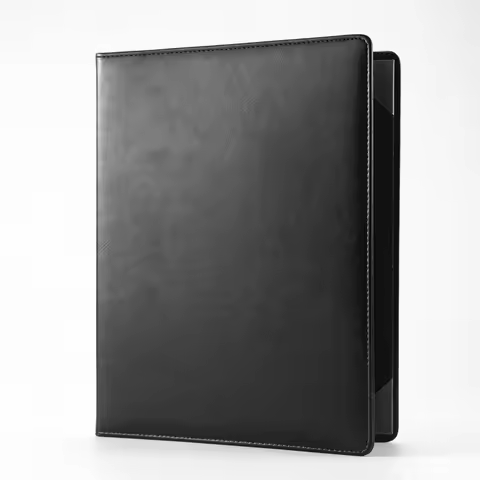 Custom Made Folded Certificate Cover Wholesale Leather A4 Folder Certificate Holder Double Sided Dip