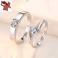 Gold 916 Original Korean Fashion Falling in Love Couple Ring Opening Adjustable Diamond Ring Zircon Ring Womens Fashion Wedding Jewelry