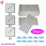 50pcs/box Tattoo Needle Disposable Sterilized Stainless Tattoo Needles RL/RS/M1