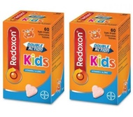 [Bundle of 2] EXP 02/25 Redoxon Double Action Kids Tutti Frutti Chewables 60 Tablets