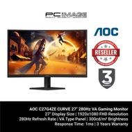 AOC C27G4ZE CURVE 27" 1920x1080 0.3MS 280HZ MONITOR 3YR WARRANTY