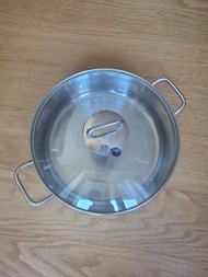WMF不銹鋼湯煲連玻璃蓋28cm