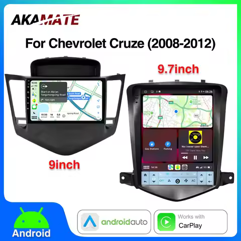 Car Radio for Chevrolet Cruze 2008-2012 CarPlay Android Auto Multimedia GPS Navigation Head Unit Blu