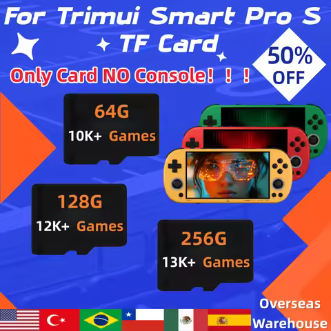 For Trimui Smart Pro S TF Card Game Console TF Card 30000 Games 50+ Emulators for PSP/PS1/MAME/SS Me