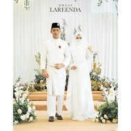 SET NIKAH BAJU DRESS LAREENDA OFF WHITE | DRESS LACE