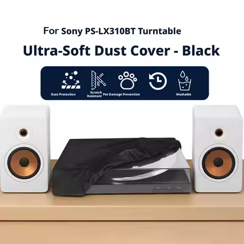 For Sony PS-LX310BT Dust Cover Turntable Protection Dustproof Spandex Ultra-Soft Fabric Protective C