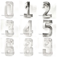 Brass Numbers Height 7 cm and 4 cm