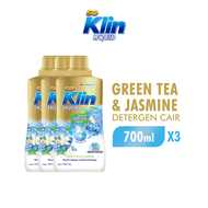 [Paket isi 3] So Klin Detergen Cair Nature Green Tea & Jasmine Botol 700ml