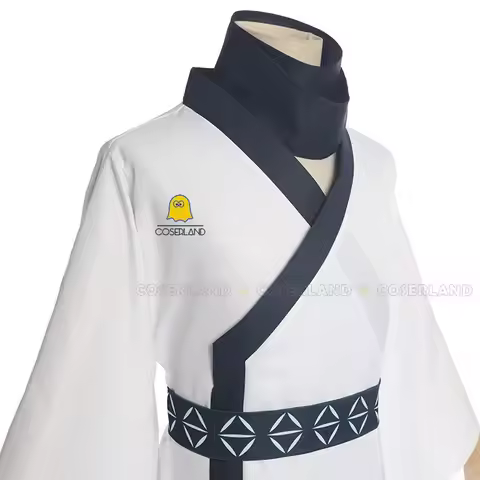 CyRyomen Sukuna Cosplay Costume Wig Anime White Kimono Uniform Stickers Scarf King of Curses Hallowe
