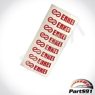 ENKEI Wheel Stem Sticker Red