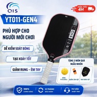 QIS YT011 Pickleball Racket - Gen 4High-end Player with Glossy Rough Surface, 16mm USAPA Standard Ho