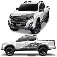 สติ๊กเกอร์ สติ๊กเกอร์ติดรถยนต์กระบะ สติ๊กเกอร์แต่งลายรถ สติกเกอร์ติดข้างประตู ISUZU DMAX D-MAX