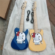 New MINI Kitty TL Style 6 Strings Electric guitar, Sycamore Body&Maple Fingerboard Fixed Bridge Scal