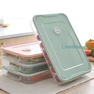 餃子保鮮盒冰箱水餃收納盒多層餃子盒帶蓋塑料透明餛飩盒食物托盤