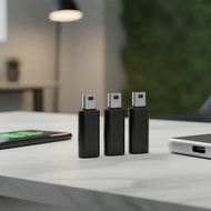Mini USB Male to Type-C Female Adapter for Cameras, PSP, GPS Penyesuai Mini USB Male ke Jenis-C Fema