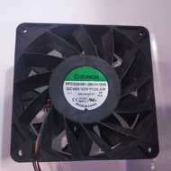 RZVS55 Secondhand/Used 120x38mm 48V/52V SUNON PFC0384B1-Q03U-Q99 Auxiliary Cooler