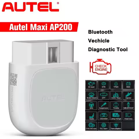 Autel MaxiAP AP200 Bluetooth Car Diagnostic Tool With Full System AutoVIN TPMS IMMO Service For DIYe