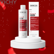 วิชชี่ Vichy DERCOS SHAMPOO ENERGISANT 200 ml. ขวดสีแดง (ของแท้ฉลากไทย)