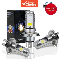 ERRUSON LED H6/P15D/H2 Bike Headlight (100% Brighter) | H2/H4 3-Leg Design in Blue/White