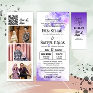 [100 PCS] UNDANGAN PERNIKAHAN PAKAI POTO AESTHETIC MURAH UNIK ELEGAN SIMPEL MINIMALIS BAHAN MENGKILA