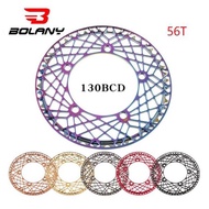 [SG SELLER] BOLANY Bike Chainring 56T BCD 130mm Single Speed Chainring for Most Bicycle MTB Road Bike Folding Cycling