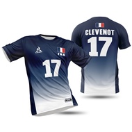 FRANCE Men's Volleyball Olympics 2025 NEW Jersey (Dark Blue and Red)