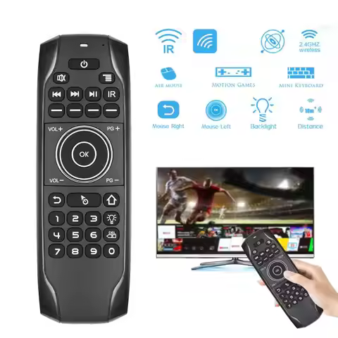 Newest G7BTS Backlit Bluetooth Air Mouse Gyroscope Wireless Air Mouse with IR Learning Smart TV box 