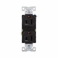 美國 COOPER BR15BK 125V 15A NEMA 5-15 黑色 單聯 商用級插座 (DUPLEX型)