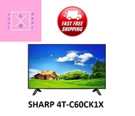 SHARP 4T-C60CK1X 60INCH 4K UHD ANDROID TV , COMES WITH 3 YEARS WARRANTY  , SUPER VALUE BUY 60 INCH , READY STOCKS AVAILABLE