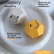 Conopery USB Rechargeable Timer, LED Screen 2 Volume Adjustable Automatic Rotating Timer, Custom Cou