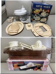好抵 chopper 全新 manual food fruit vegetable meat chopper 刨絲器 廠家全功能碎菜機功能 切菜器 手搖式切菜器 蔬菜脫水 廚房工具 15合1 閒置物品