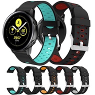 For Samsung Galaxy Watch Active 2 / Active/Gear Sport/Galaxy 42mm Watch Band Silicone Strap Watch Accessory 20mm