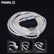 KBEAR Earphone Cable With 0.78mm/MMCX/QDC Pin 8 Core Silver Plated Line For SIMGOT EM6L KZ Phantom D