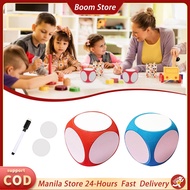 Creative Writable Erasable Blank Dice 10cm Giant Foam Dice for Fun Learning Games Prop Reusable